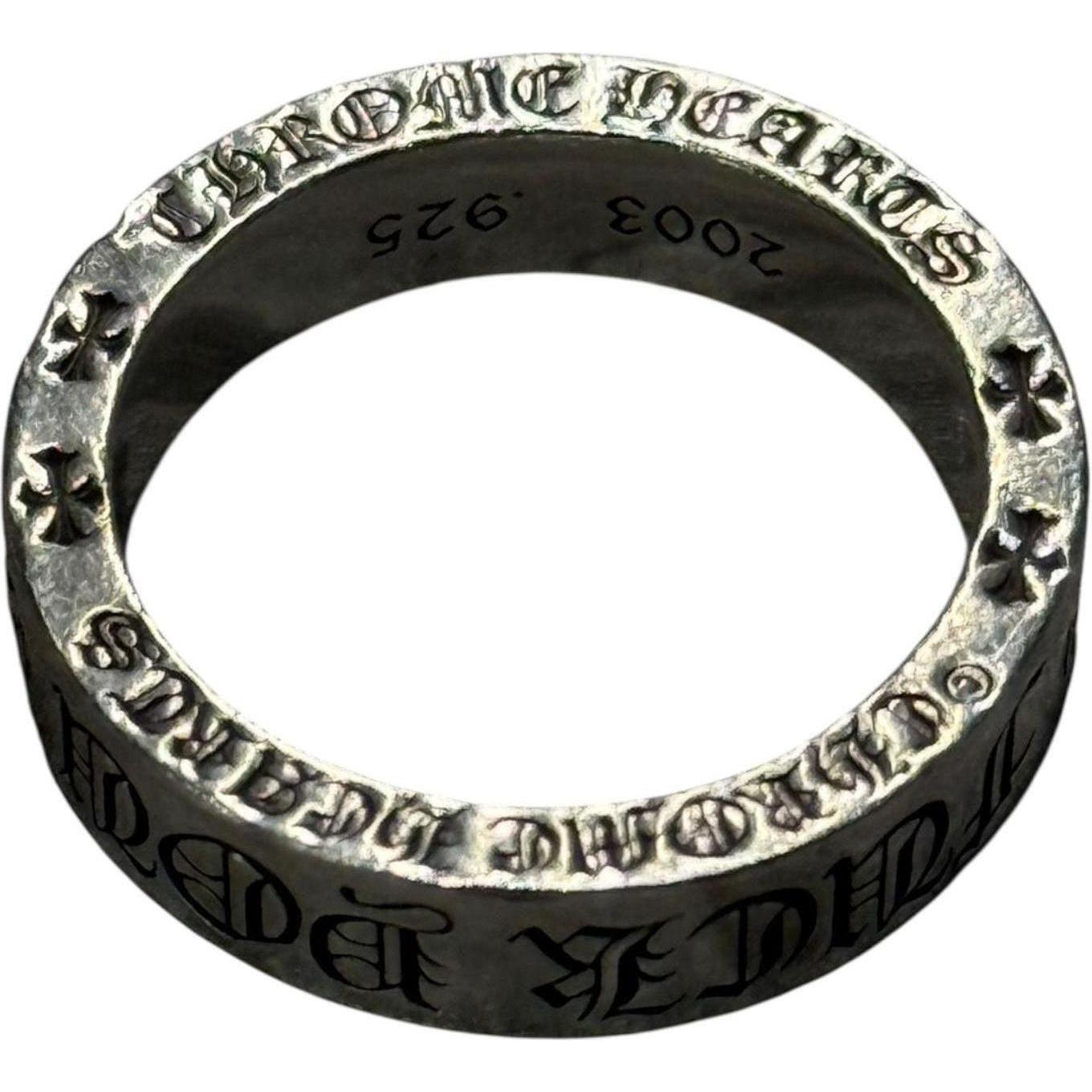 Chrome Hearts Fuck You Silver Spacer Ring - Size 12 - Like New