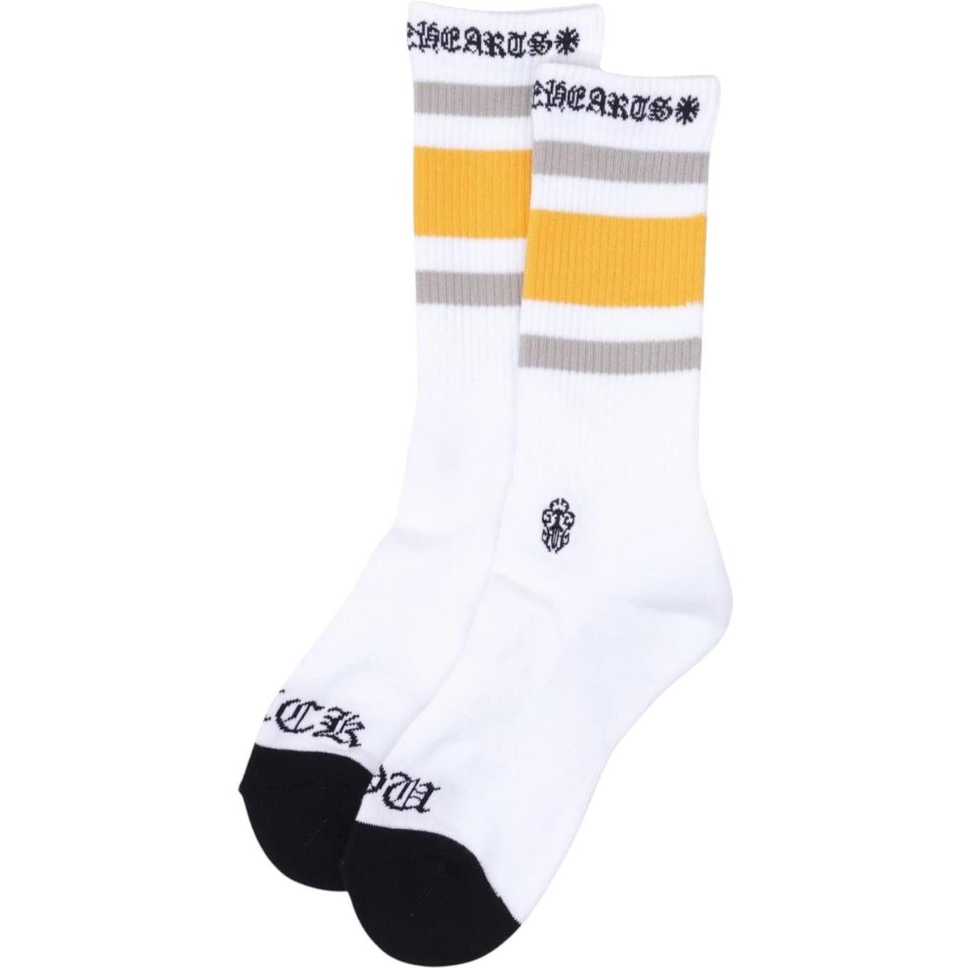 Chrome Hearts Fuck You Sport Socks Yellow/Grey