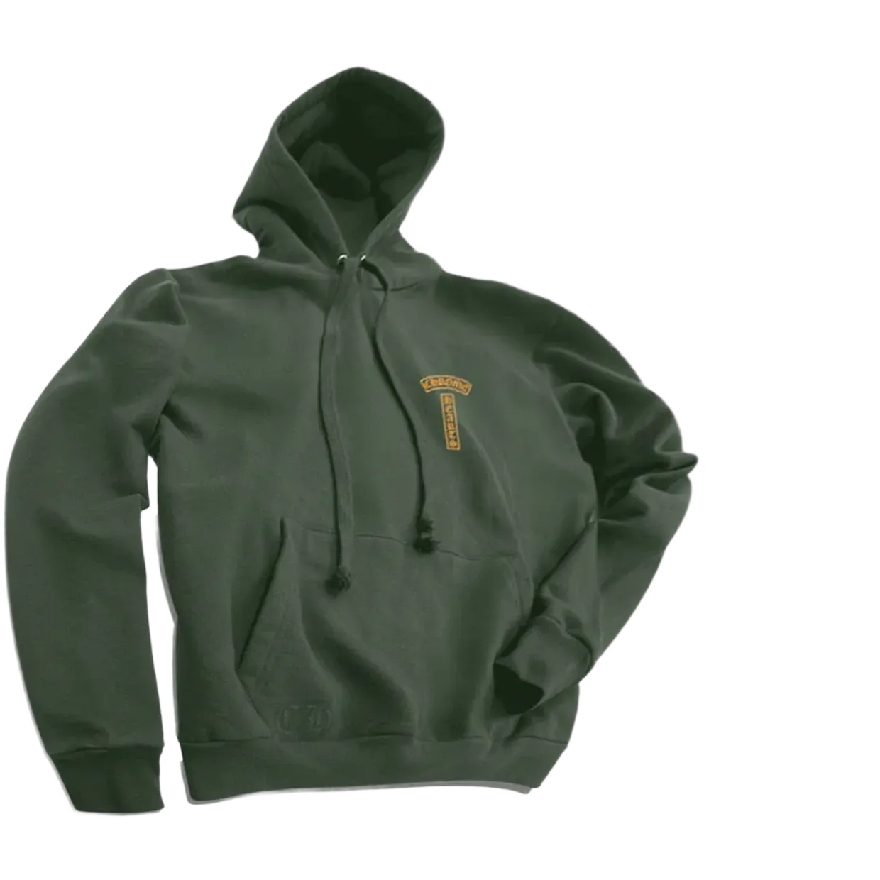 Chrome Hearts Green Hoodie Green/Orange