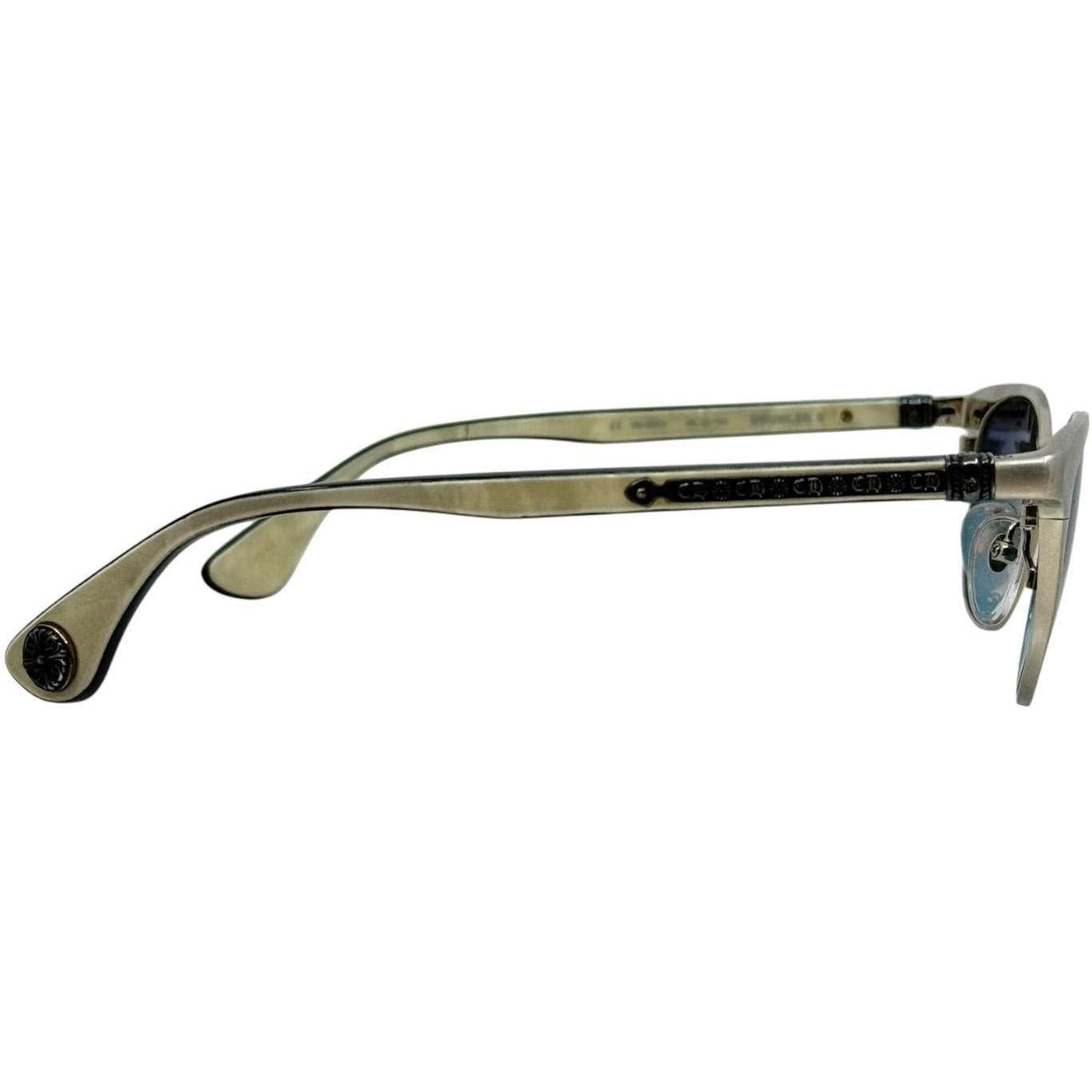 Chrome Hearts Growler 2 White Wood White/Silver Sunglasses