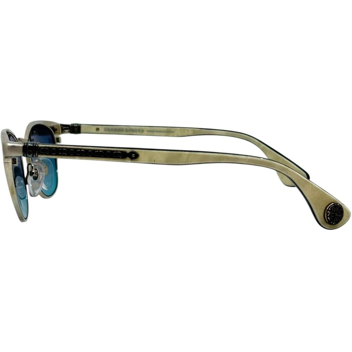 Chrome Hearts Growler 2 White Wood White/Silver Sunglasses