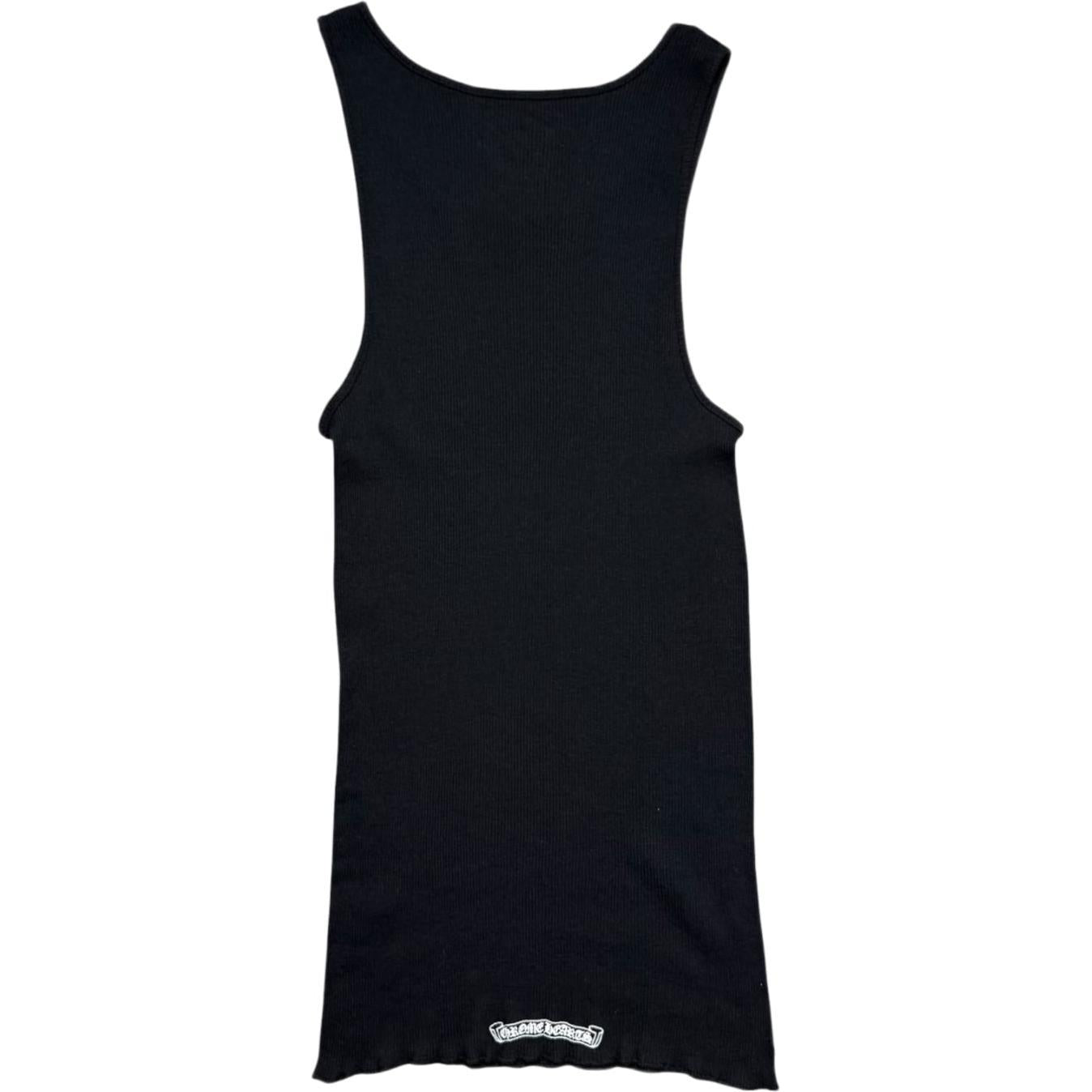 Chrome Hearts Hairy Cross Rib Tank Black