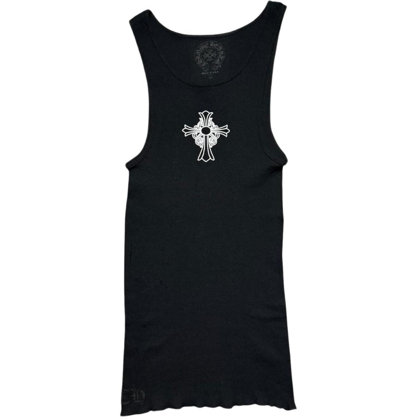 Chrome Hearts Hairy Cross Rib Tank Black
