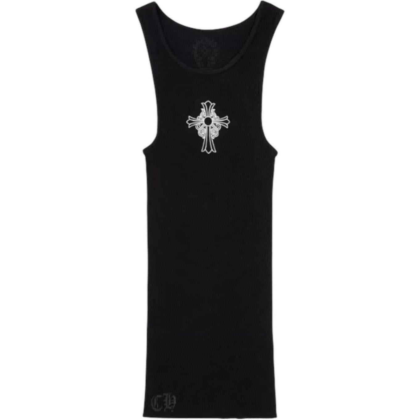 Chrome Hearts Hairy Cross Rib Tank Black