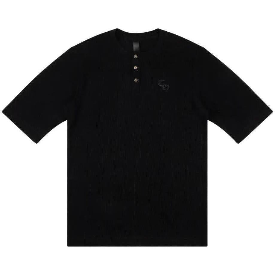Chrome Hearts Henley short-sleeve T-shirt