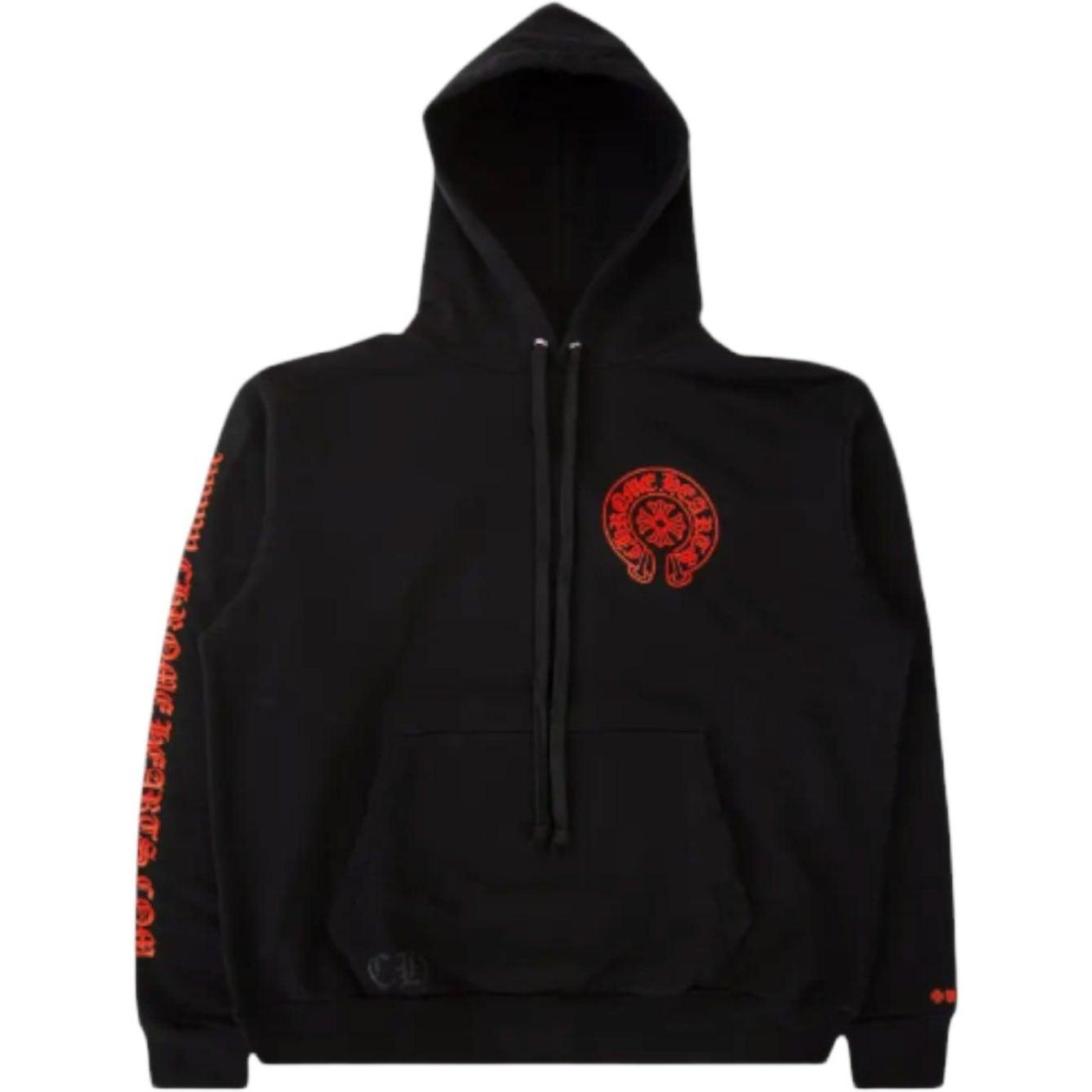 Chrome Hearts Horse Shoe Hoodie Web Exclusive Black/Red