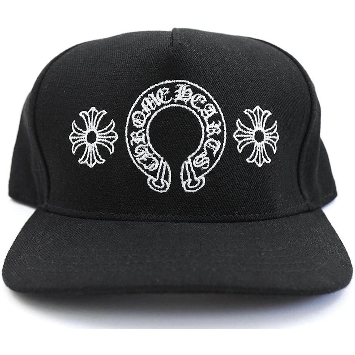 Chrome Hearts Horseshoe Denim Baseball Hat Black