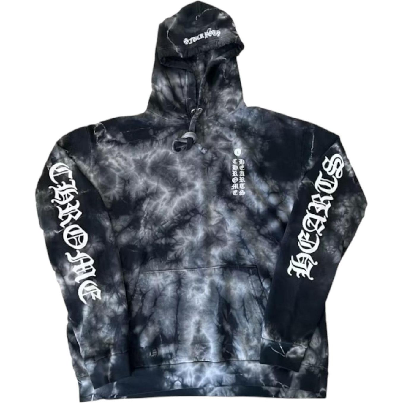 Chrome Hearts Horseshoe Hoodie Black Tie Dye