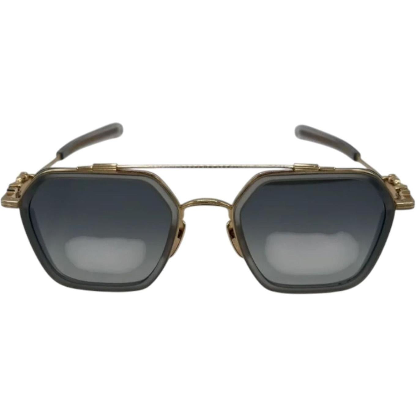 Chrome Hearts Hotation Grey/18k Gold Plated Sunglasses