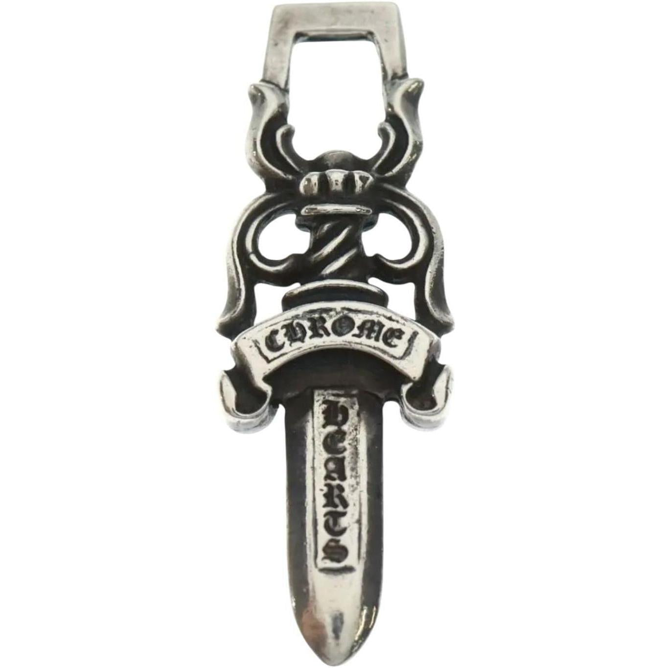 Chrome Hearts Large #10 Dagger Silver Pendant - Lightly Used