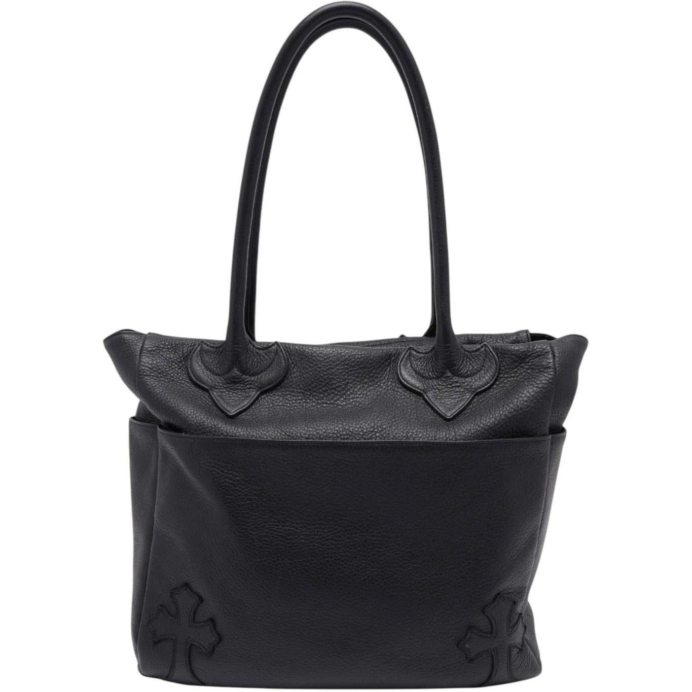 Chrome Hearts Large Cross Patch Shoulder Bag Black