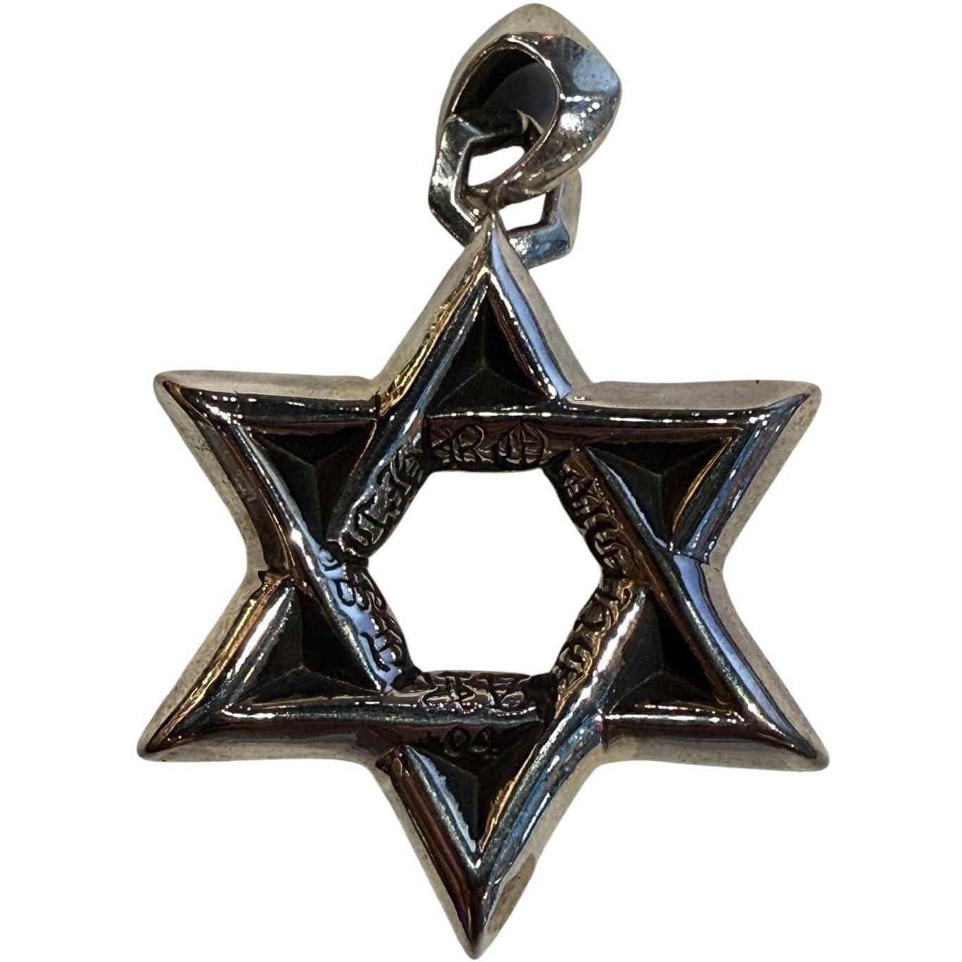 Chrome Hearts Large Silver Star of David Pendant