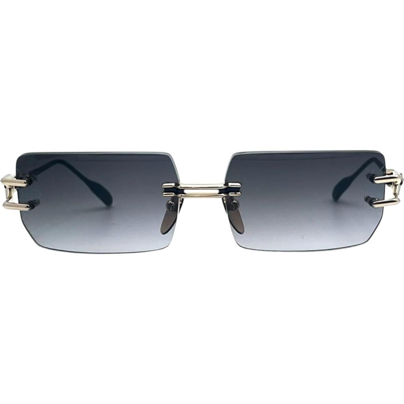 Chrome Hearts Lordie Black/18k Gold Plated Sunglasses