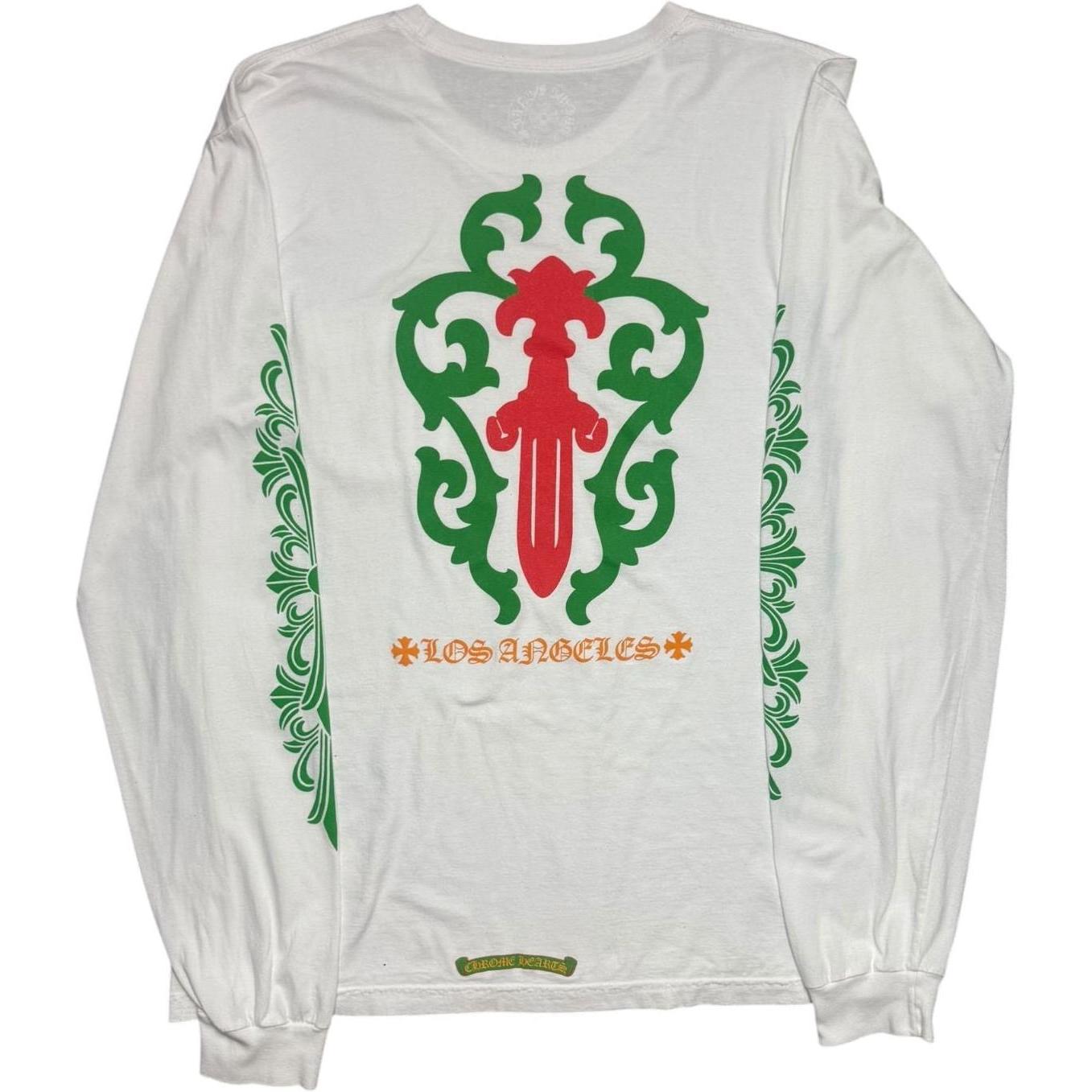 Chrome Hearts Los Angeles Exclusive Christmas L/S T-shirt White - Like New