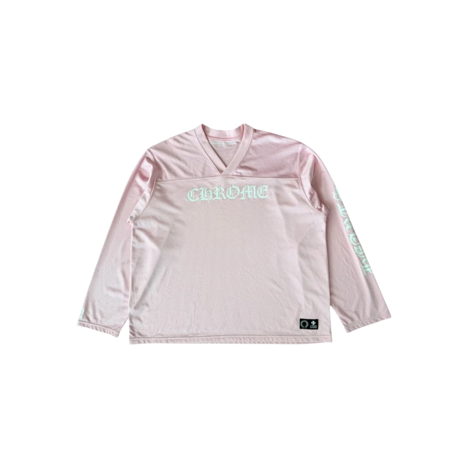 Chrome Hearts Love You Pink Mesh Warm Up Jersey