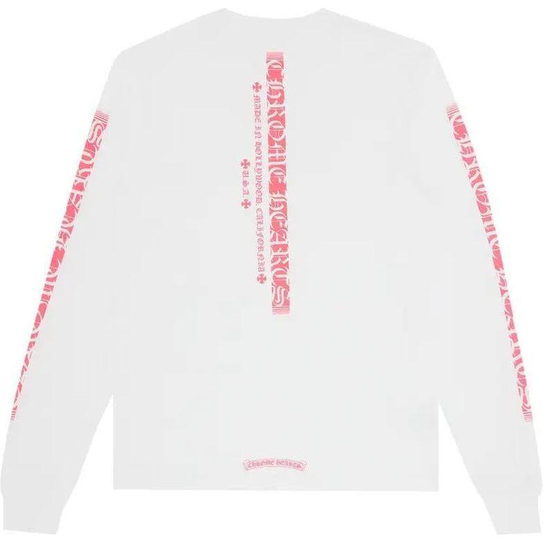Chrome Hearts Made In Hollywood L/S T-Shirt White Pink
