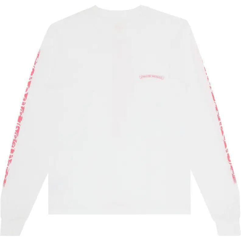 Chrome Hearts Made In Hollywood L/S T-Shirt White Pink