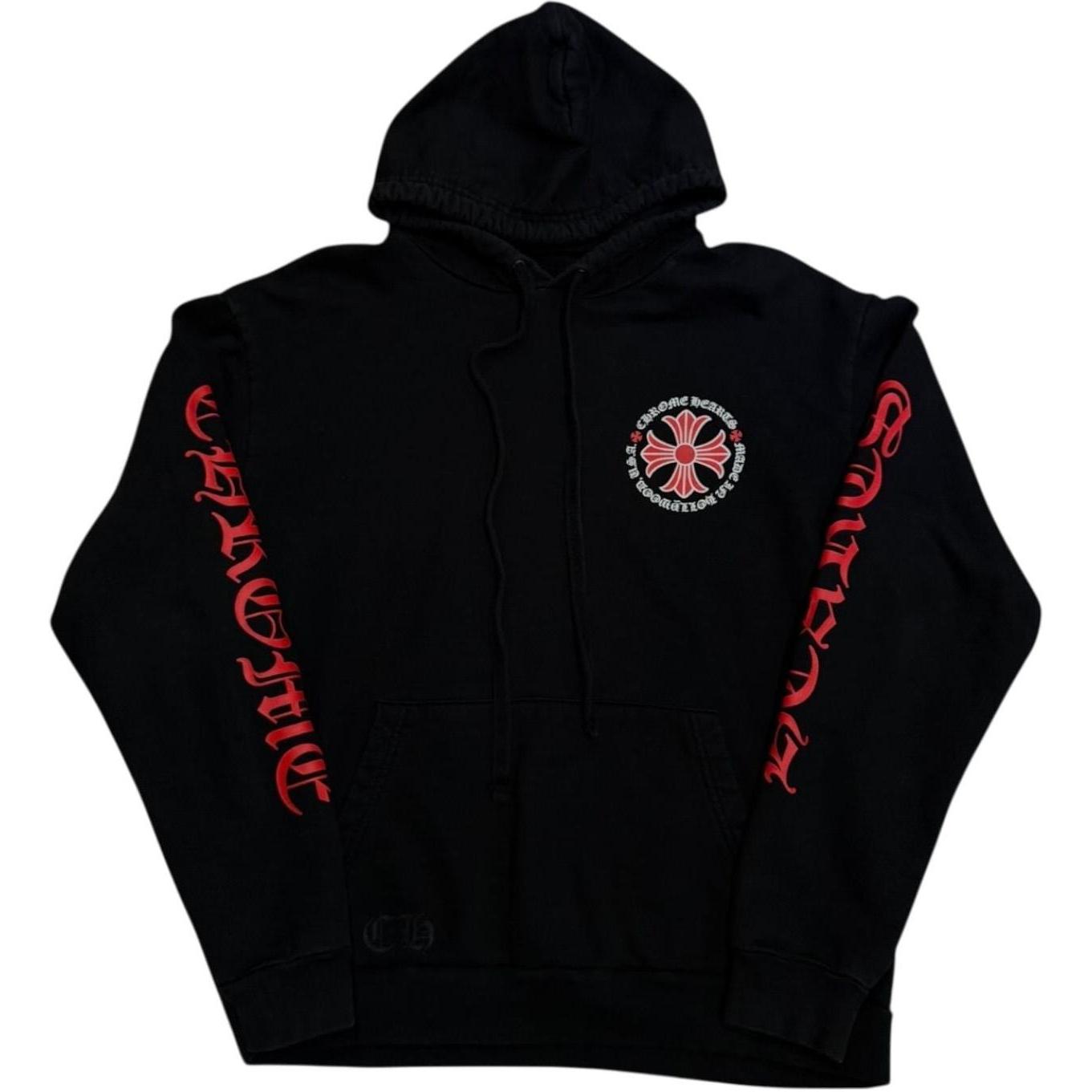 Chrome Hearts Made In Hollywood Plus Hoodie Black/Red - Gently Used
