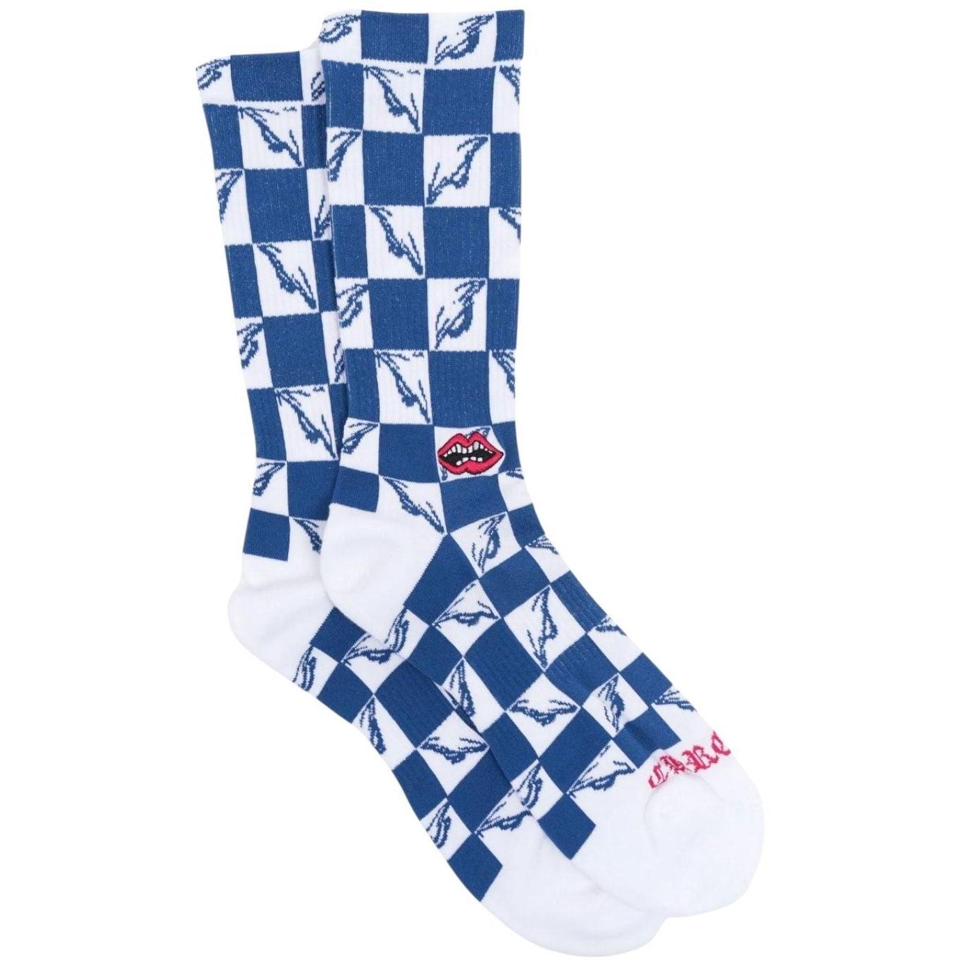 Chrome Hearts Matty Boy 99 Eyes Socks Blue