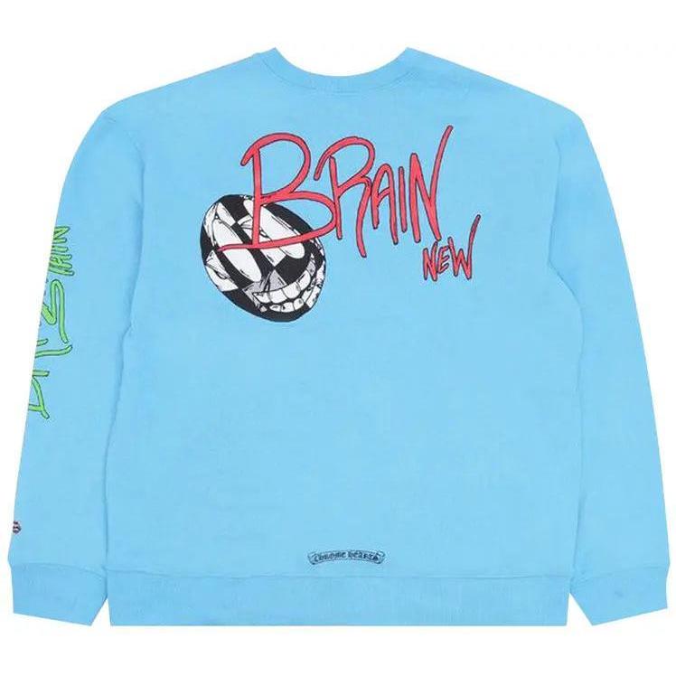 Chrome Hearts Matty Boy Brain Crewneck Blue - Like New