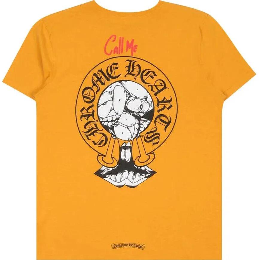 Chrome Hearts Matty Boy Call Me T-Shirt Yellow