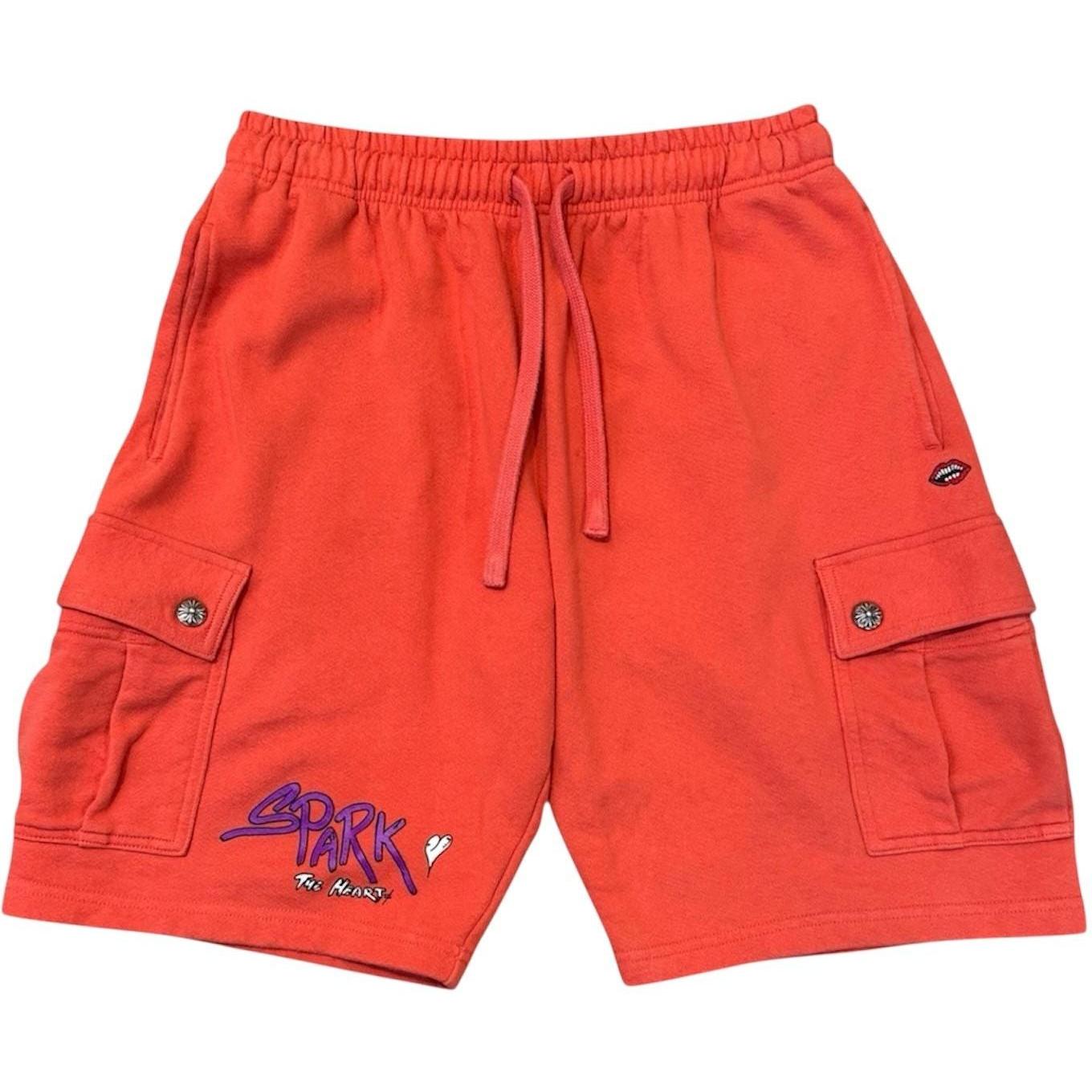 Chrome Hearts Matty Boy Cargo Sweat Shorts Orange - Gently Used