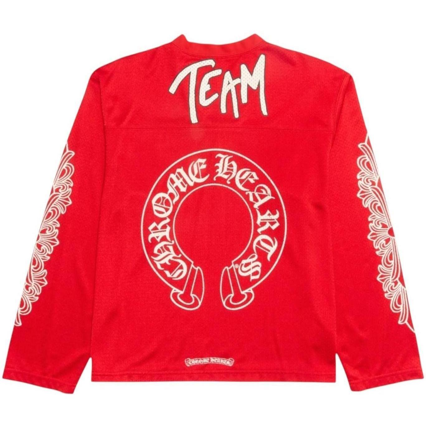 Chrome Hearts Matty Boy Form Mesh Stadium Longsleeve Jersey Red