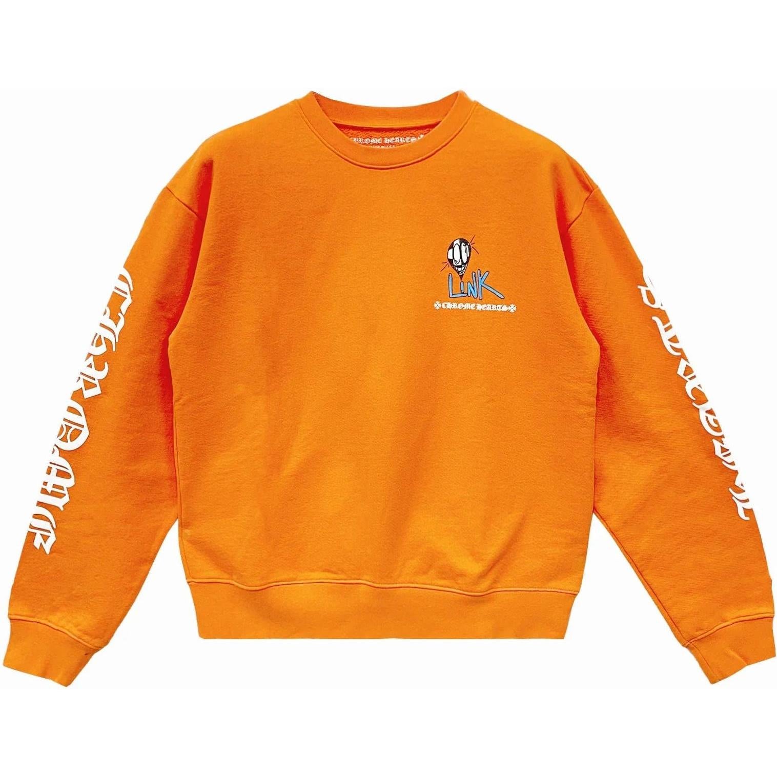 Chrome Hearts Matty Boy Link & Build Crewneck Orange