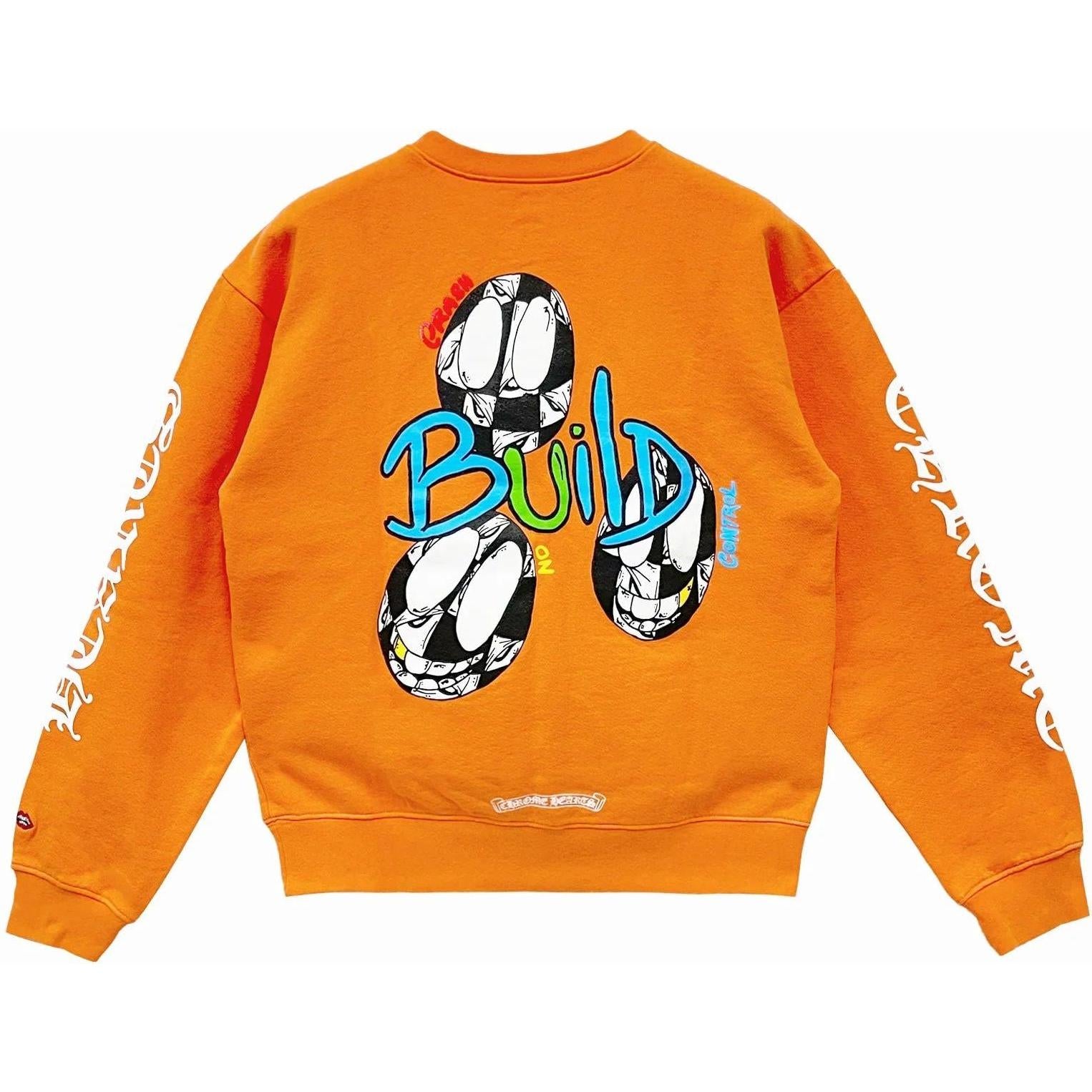 Chrome Hearts Matty Boy Link & Build Crewneck Orange