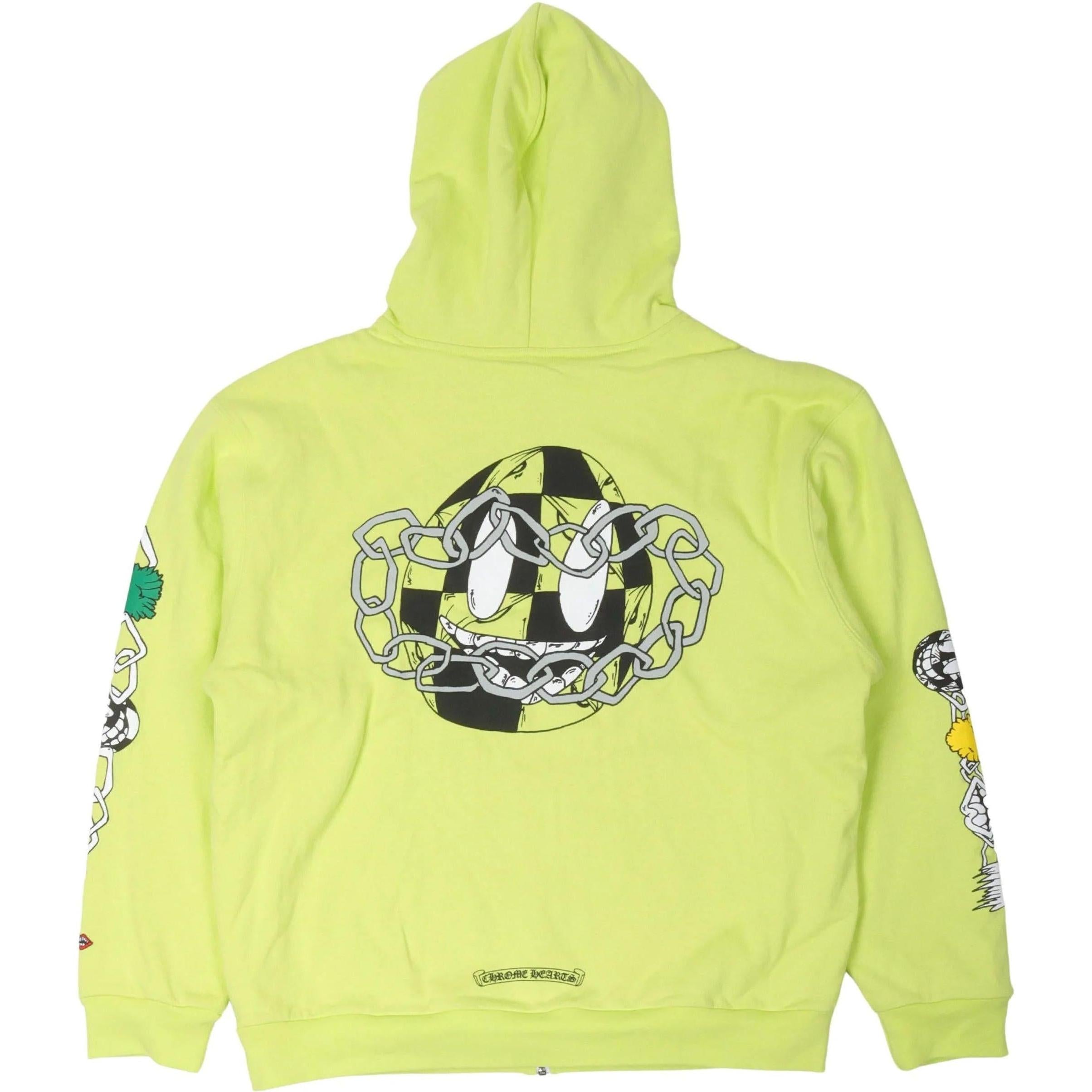 Chrome Hearts Matty Boy Link Thermal Zip Up Hoodie
