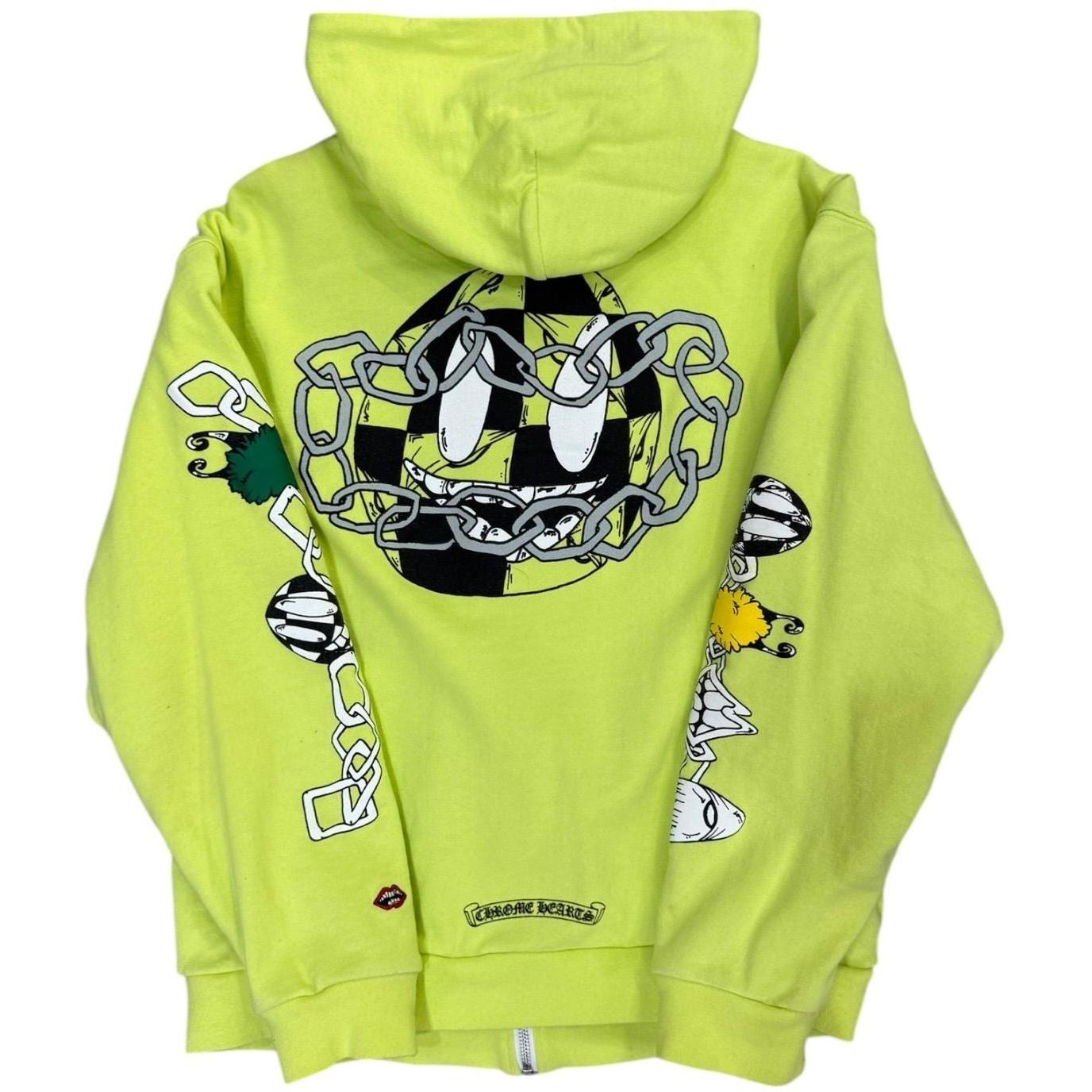 Chrome Hearts Matty Boy Link Thermal Zip Up Hoodie - Like New