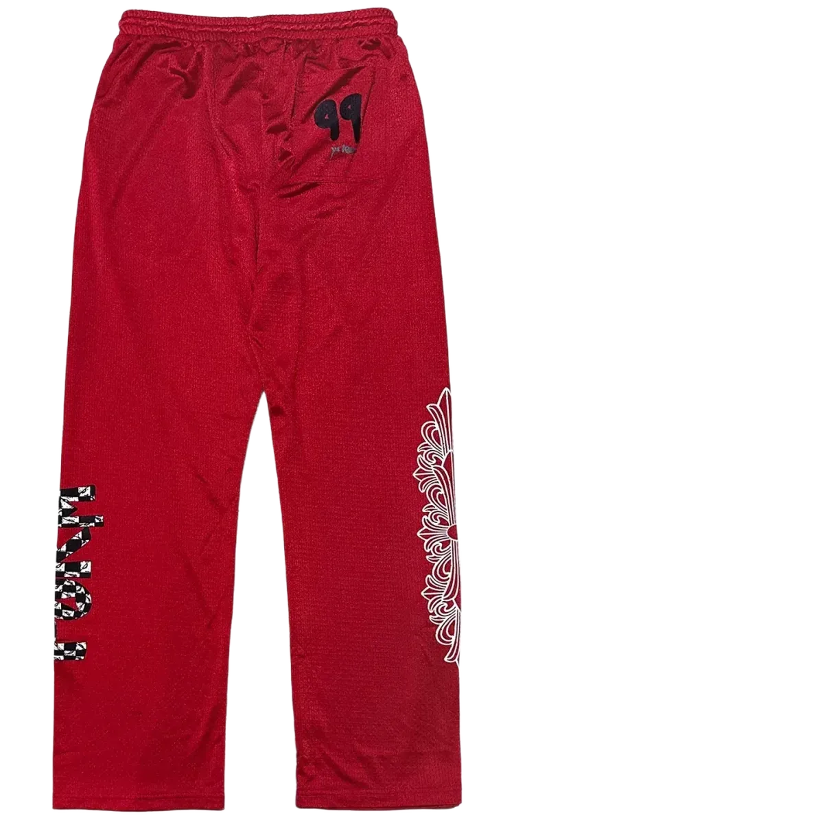 Chrome Hearts Matty Boy Mesh Varsity Red Pants