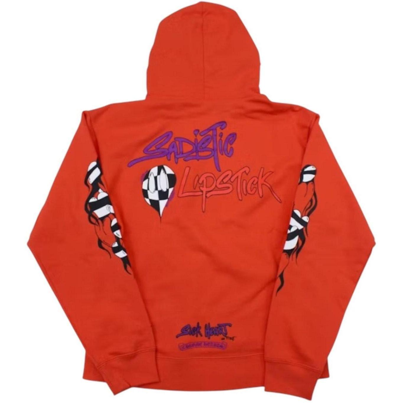 Chrome Hearts Matty Boy Sadistic Lipstick Hoodie Red