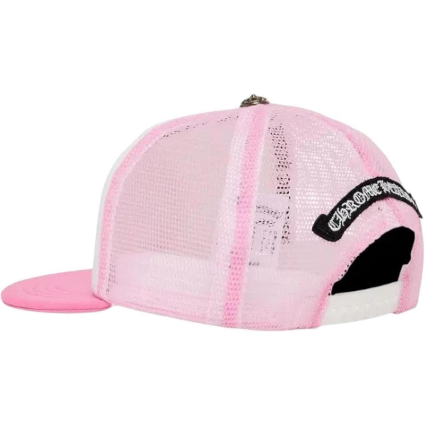 Chrome Hearts Matty Boy Sex Records Horse Shoe Trucker Hat Pink/White