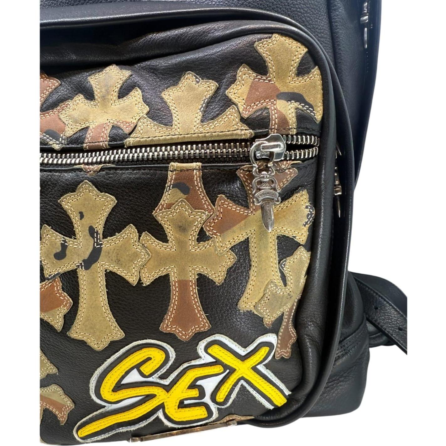 Chrome Hearts Matty Boy Sex Records Leather Backpack