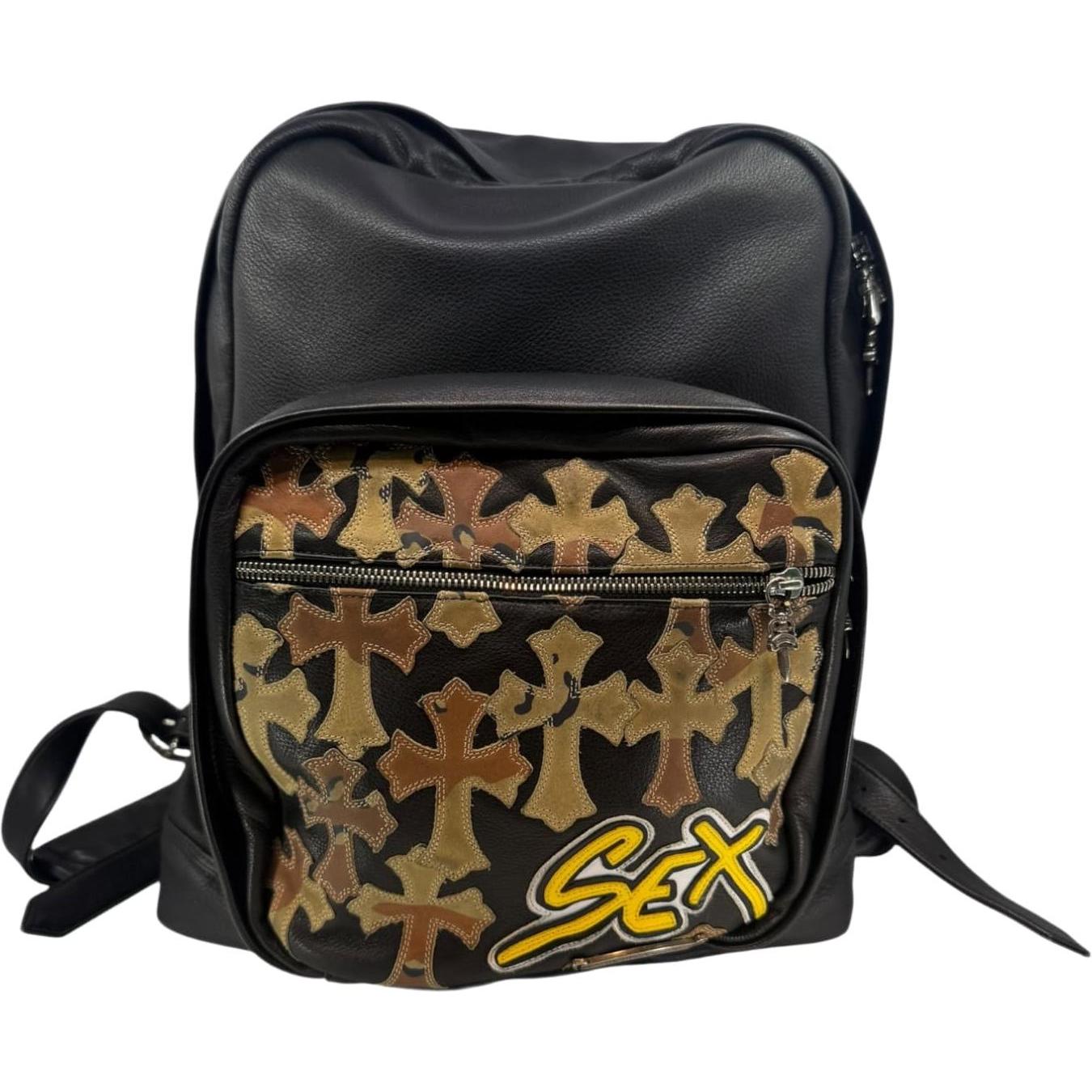 Chrome Hearts Matty Boy Sex Records Leather Backpack