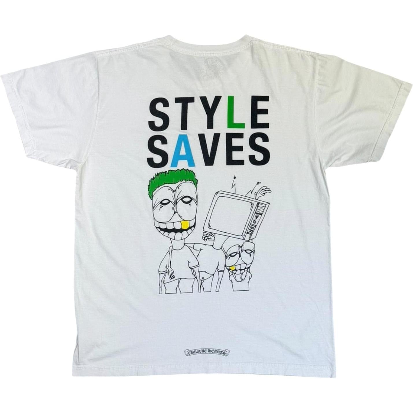 Chrome Hearts Matty Boy Style Saves T-shirt White