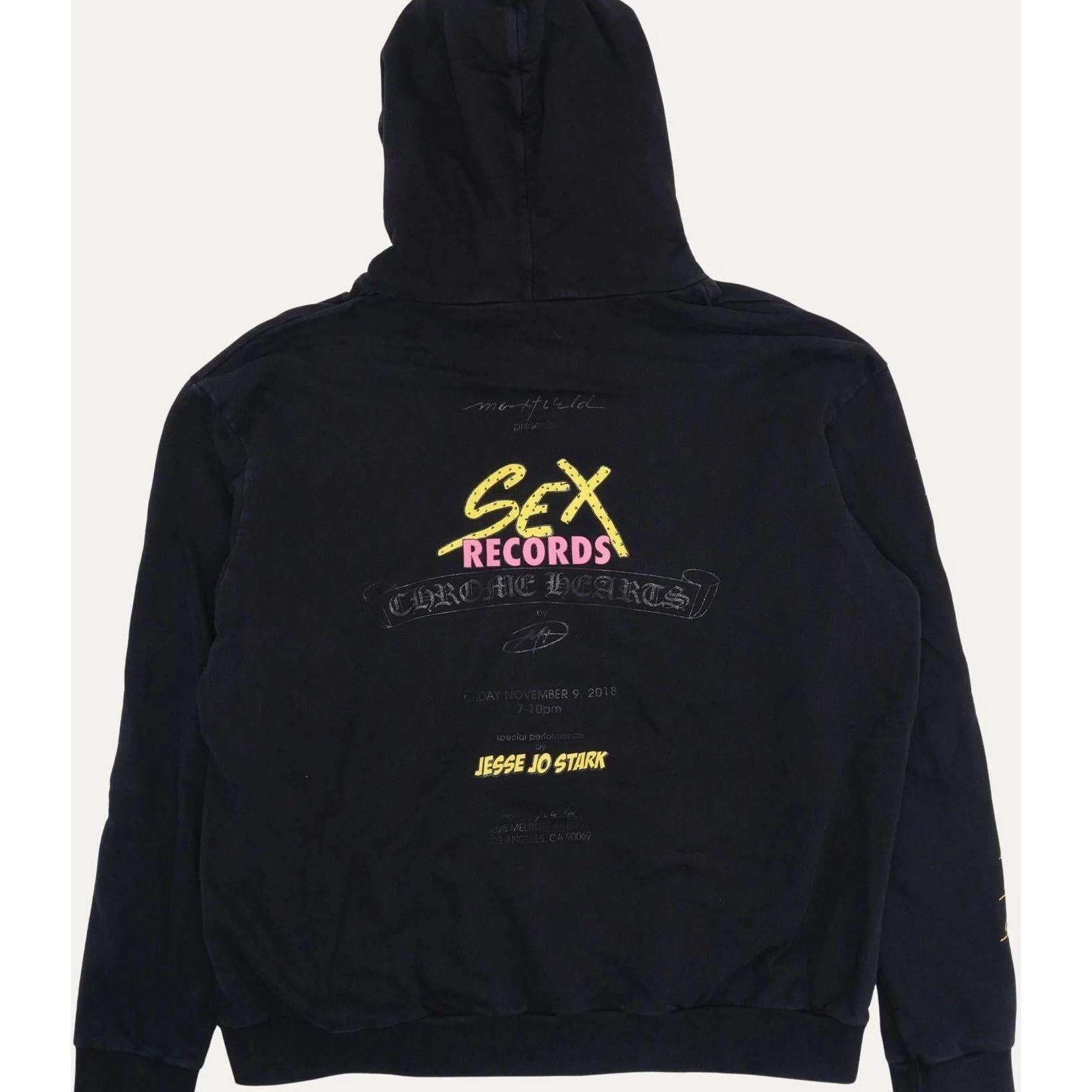 Chrome Hearts Maxfield Exclusive Matty Boy Sex Records Hoodie - Like New