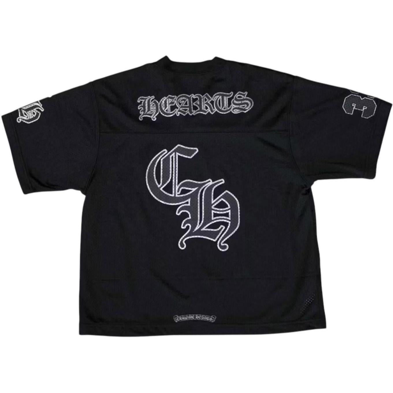Chrome Hearts Mesh Stadium Football Jersey Black