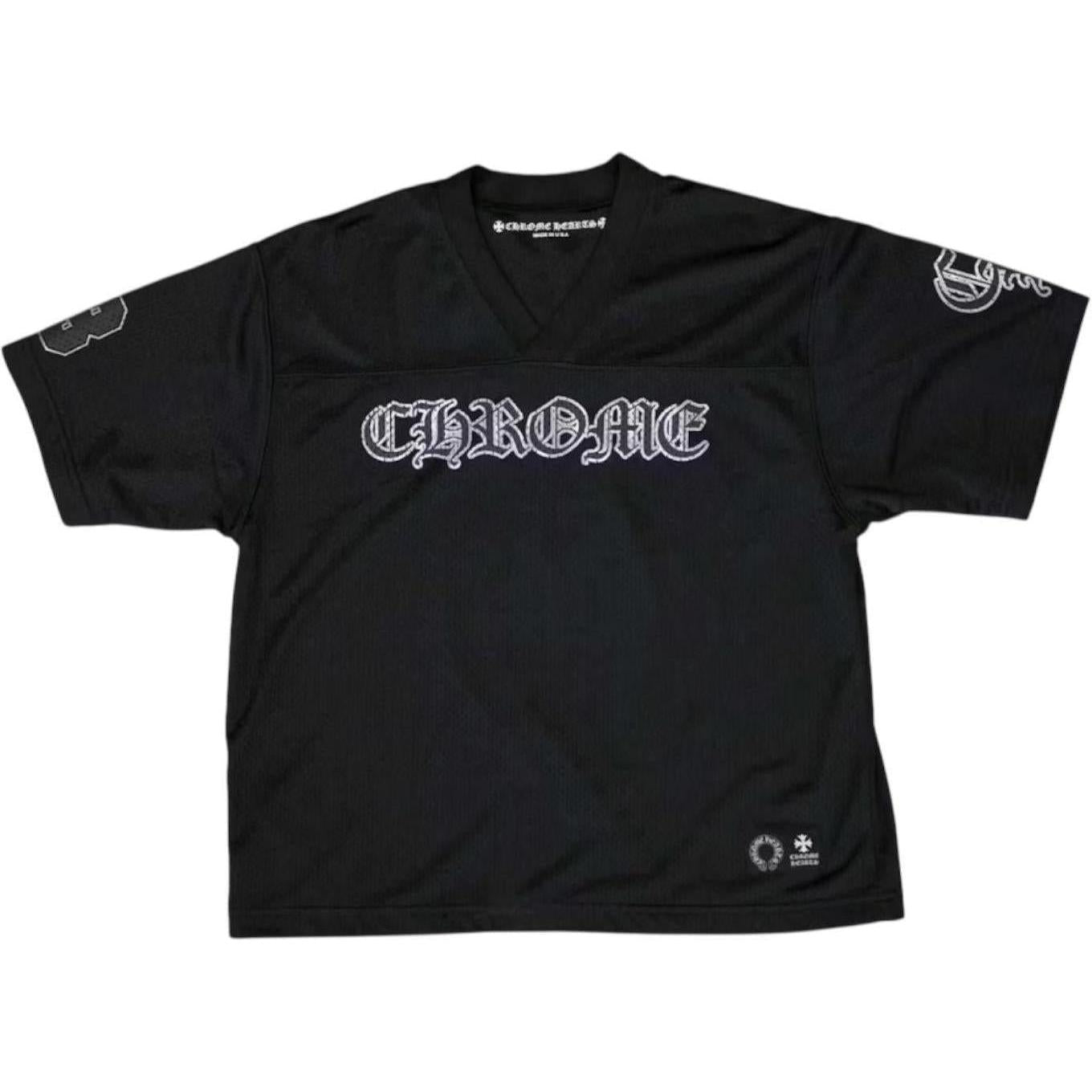 Chrome Hearts Mesh Stadium Football Jersey Black