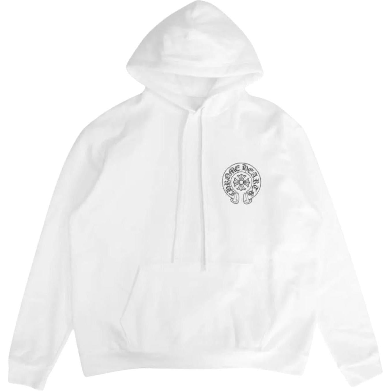 Chrome Hearts Miami Exclusive Horseshoe Hoodie White