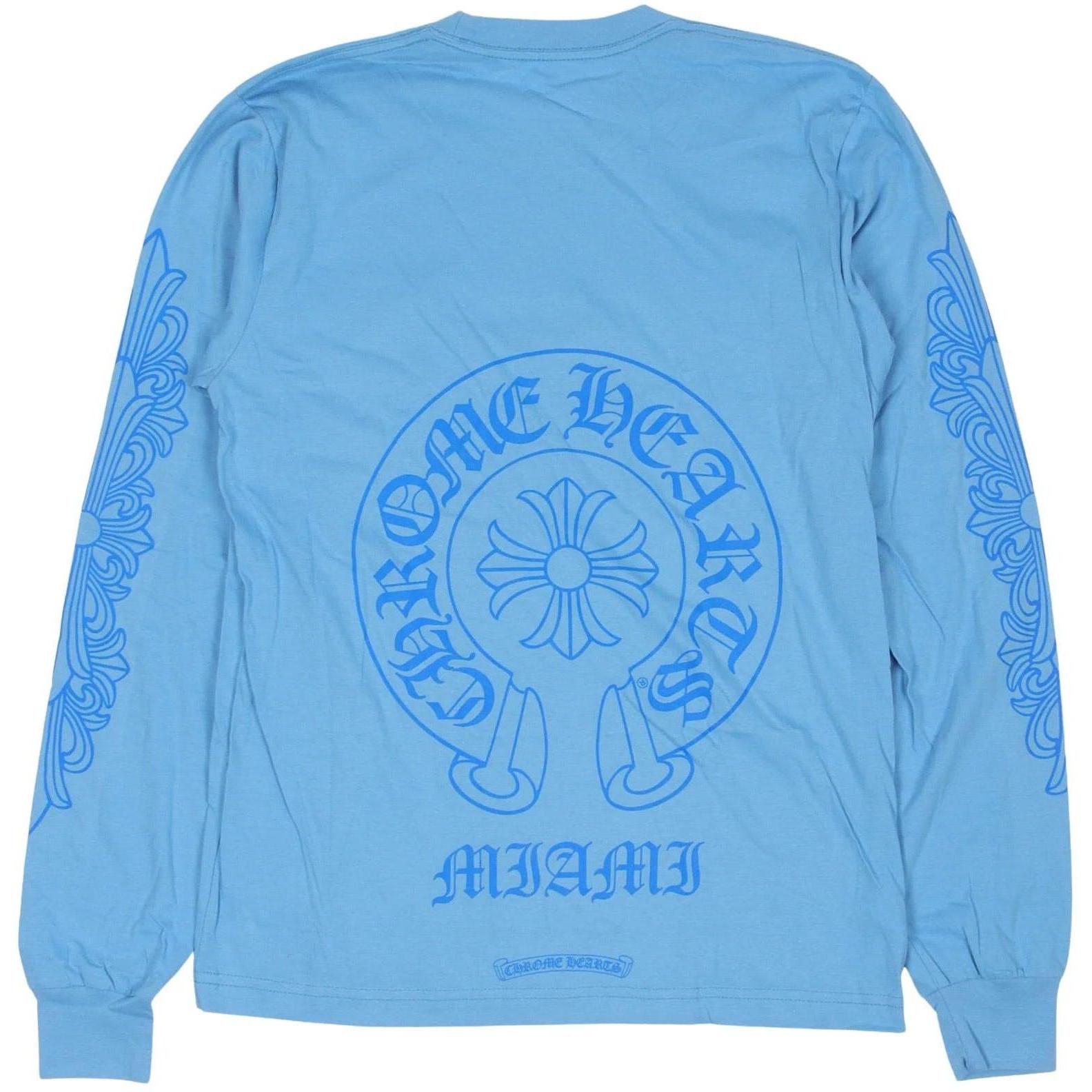 Chrome Hearts Miami Horseshoe Logo Longsleeve T-Shirt