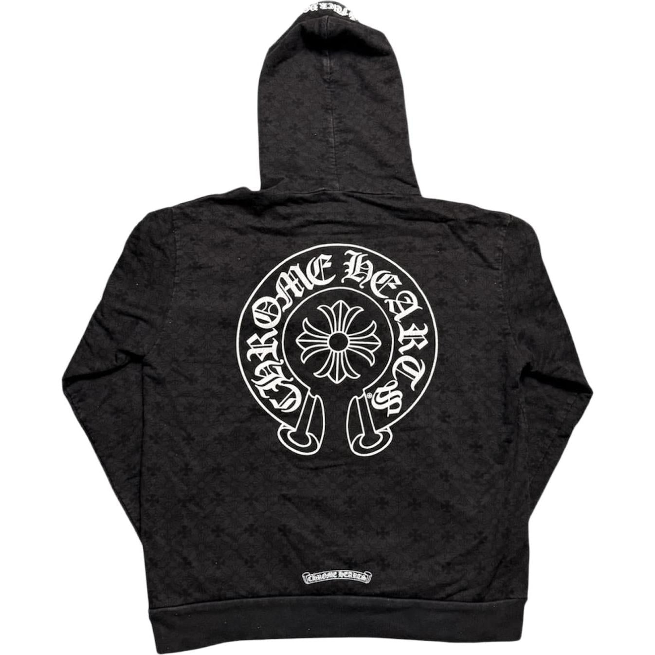 Chrome Hearts Monogram Horseshoe Script Hoodie