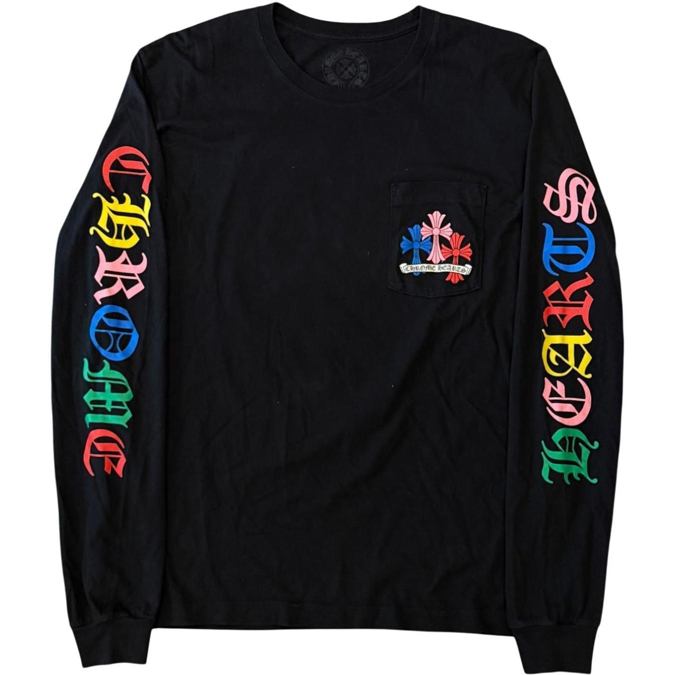 Chrome Hearts Multi Color Cross Cemetery L/S T-shirt Black