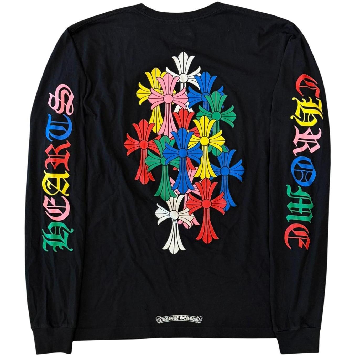 Chrome Hearts Multi Color Cross Cemetery L/S T-shirt Black