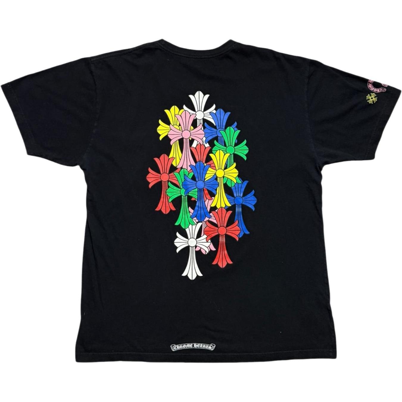Chrome Hearts Multi Color Cross Cemetery T-shirt Black