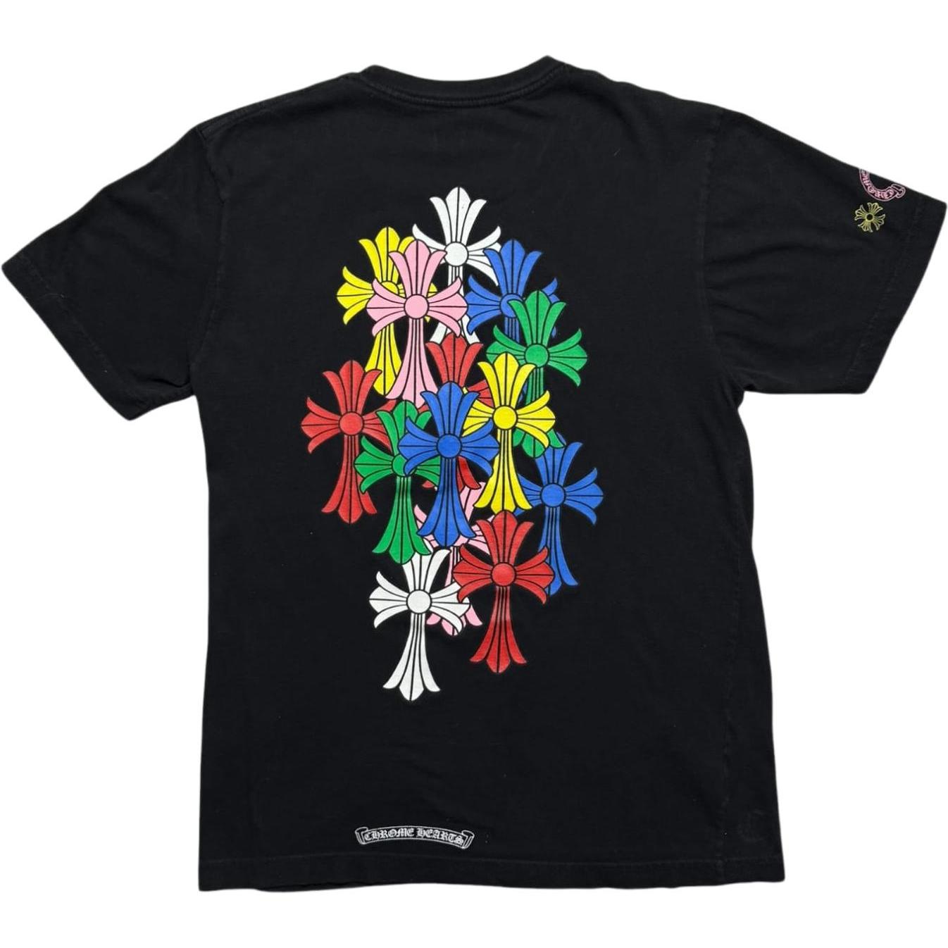 Chrome Hearts Multi Color Cross Cemetery T-shirt Black