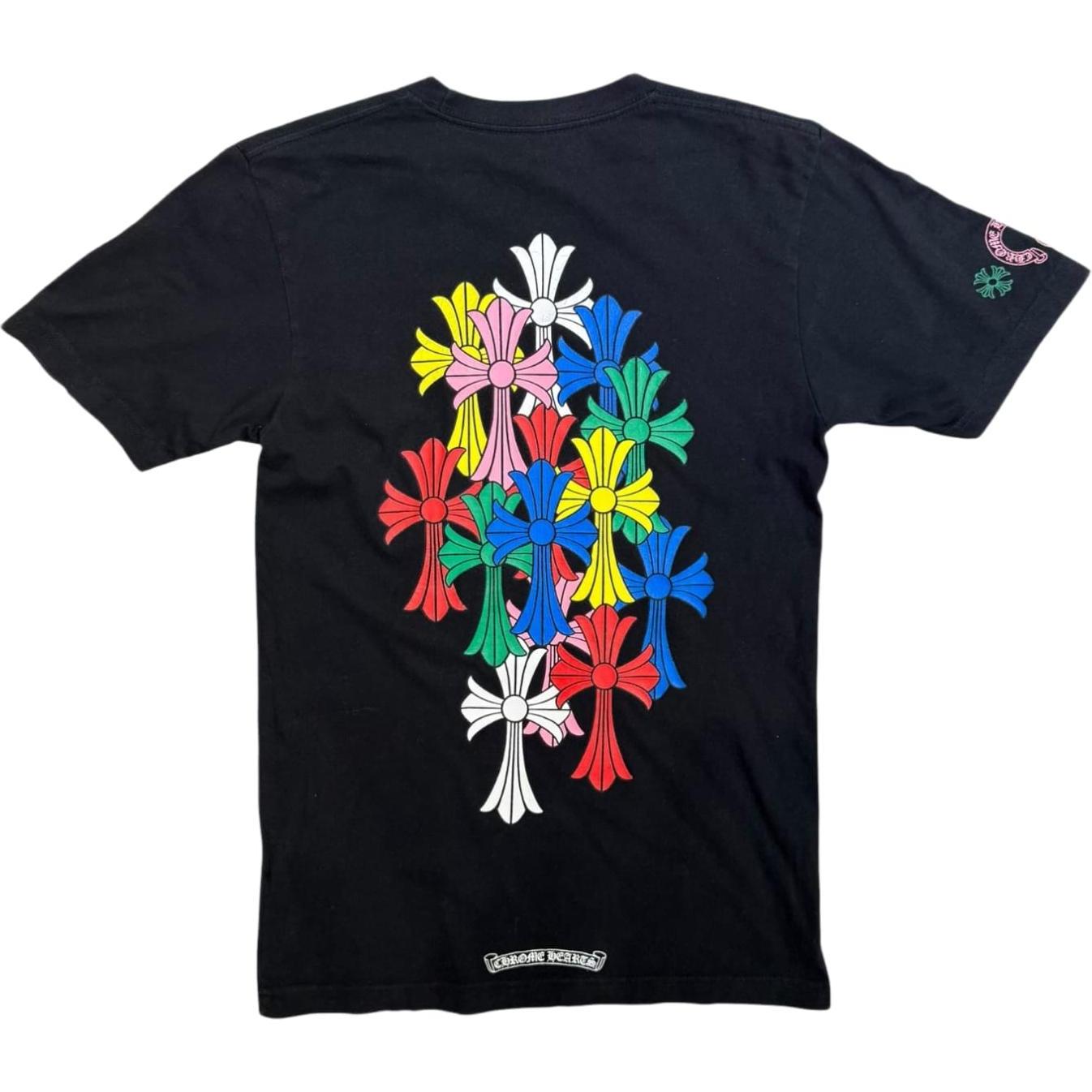 Chrome Hearts Multi Color Cross Cemetery T-shirt Black