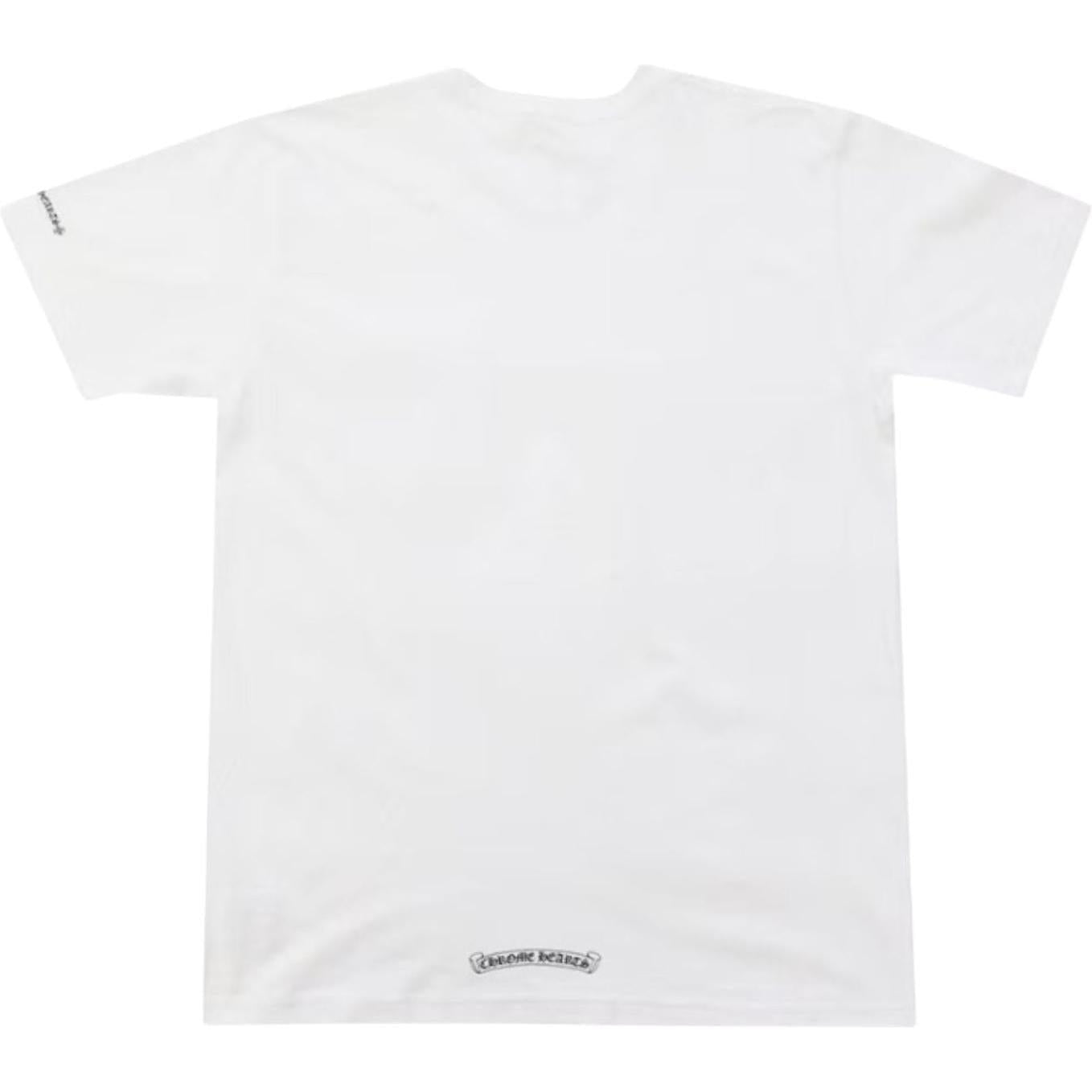 Chrome Hearts Neck Letters Logo T-shirt White