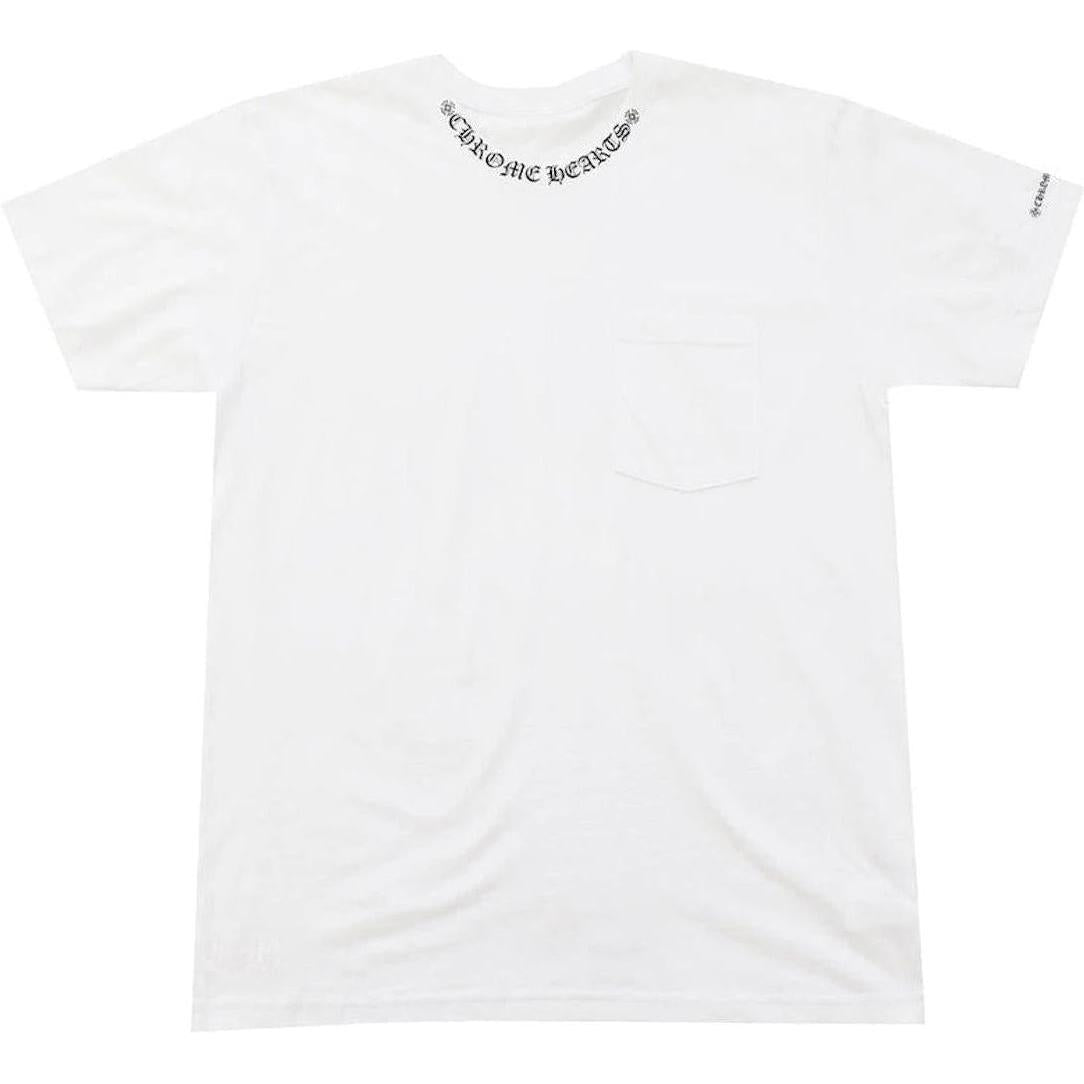 Chrome Hearts Neck Letters Logo T-shirt White